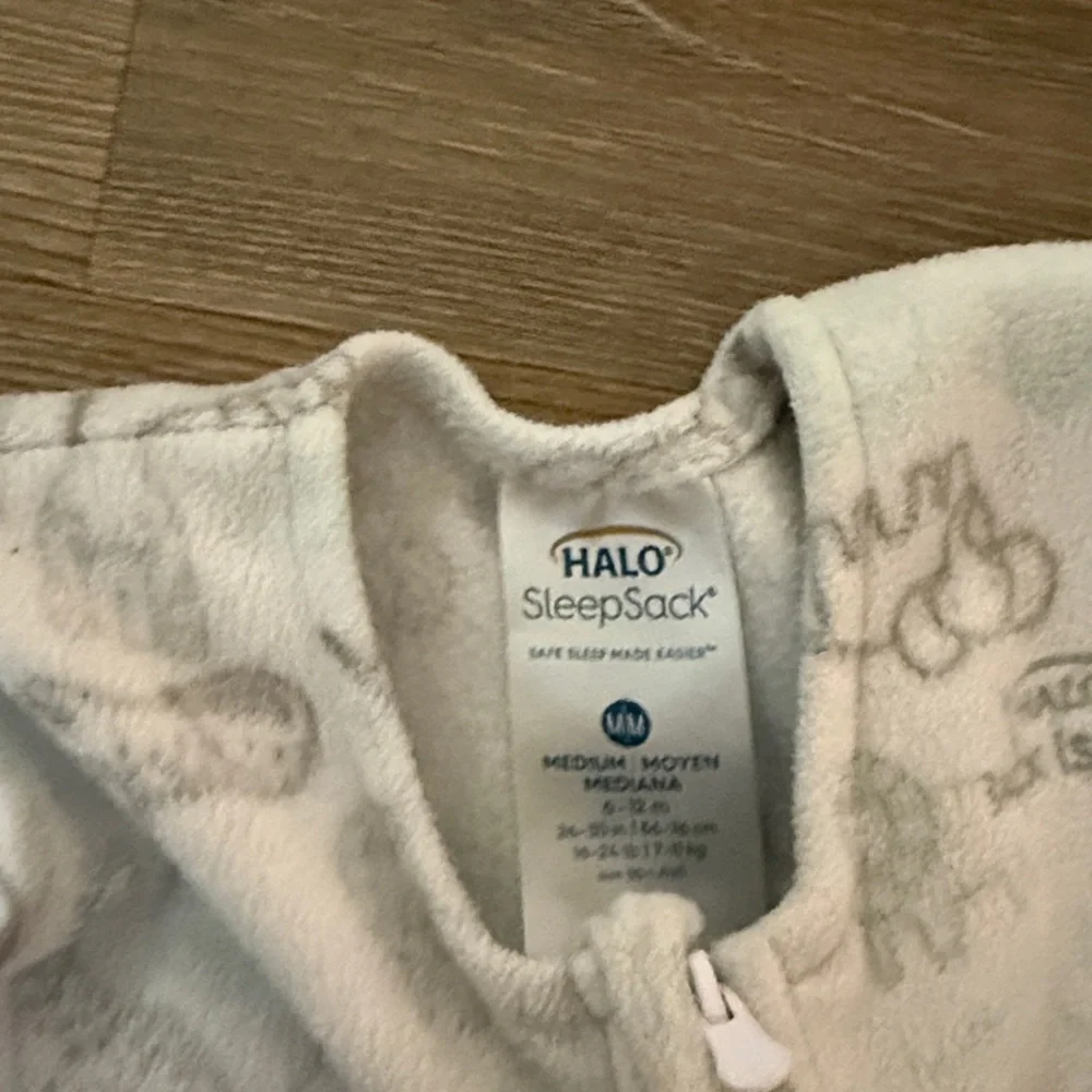 Halo sleep sack in fleece zoo animals 1.0 TOG 6-12 months